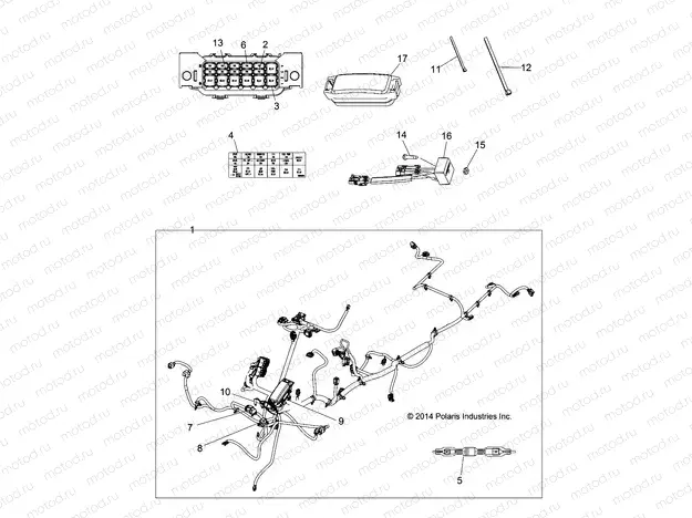 ELECTRICAL | ELECTRICAL, HARNESS - A15SWE57FA (49ATVHARNESS15X2EU)