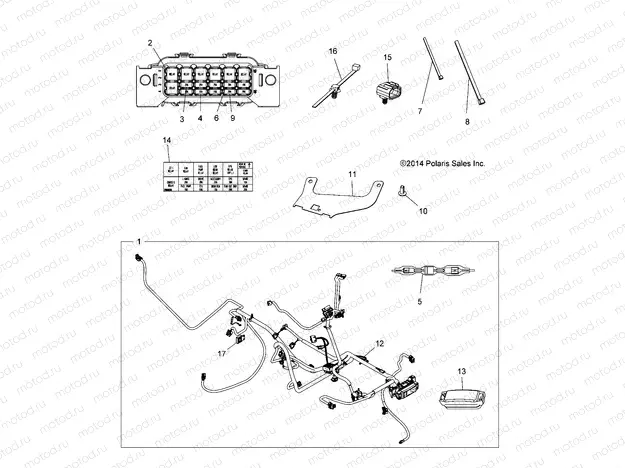 ELECTRICAL | ELECTRICAL, HARNESS - A15SYE85FS (49ATVHARNESS15850TRG)