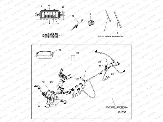ELECTRICAL | ELECTRICAL, HARNESS - A18SXS95CC/CR/EC/ER (101357)