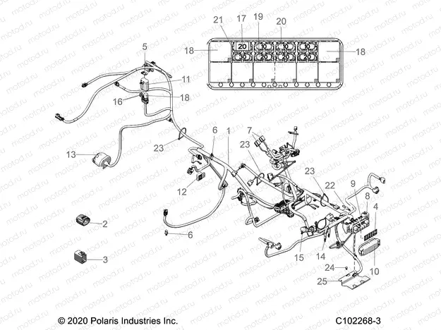 ELECTRICAL | ELECTRICAL, HARNESS - A20SVE95KR (C102268-3)