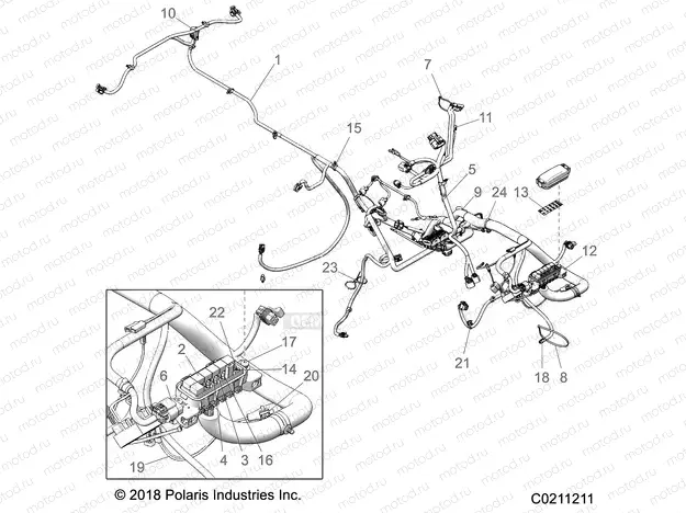 ELECTRICAL | ELECTRICAL, HARNESS - A20SXD95A9/E95AG/CAG (C0211211)