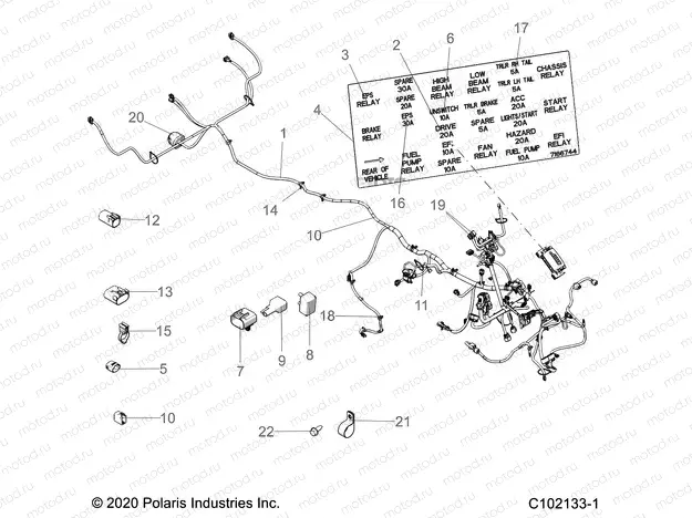 ELECTRICAL | ELECTRICAL, HARNESS - A21S6E57F1/FL (C102133-1)