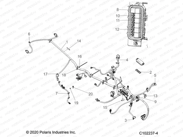 ELECTRICAL | ELECTRICAL, HARNESS - A21SDA57A5 (C102237-4)