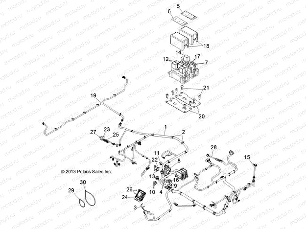 ELECTRICAL | ELECTRICAL, HARNESS - D131D9JDJ (49BRUTUSHARNESS13D)