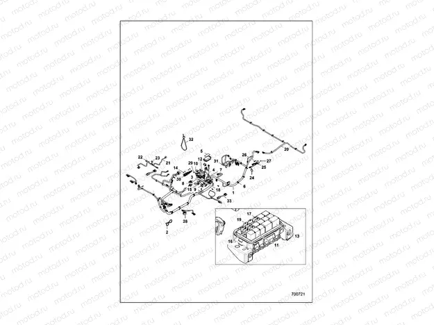 ELECTRICAL | ELECTRICAL, HARNESS - D16B3PD1AJ (700721)