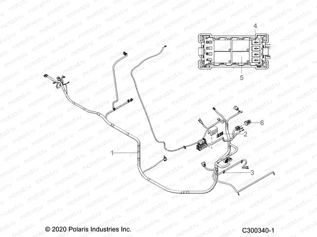 ELECTRICAL | ELECTRICAL, HARNESS-EM1400,LSV - L21U2NAFLA (C300340-1)