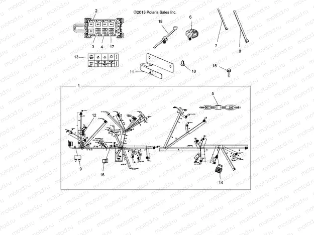 ELECTRICAL | ELECTRICAL, HARNESS, EPS - A14GH8EAI (49ATVHARNESS14SCRAM850)