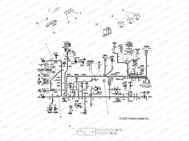 ELECTRICAL | ELECTRICAL, HARNESSES - A08TN76AA/AQ (49ATVHARNESS08SPX27)