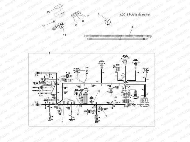 ELECTRICAL | ELECTRICAL, HARNESSES - A12MH50AD/AO/AQ/AX/AZ (49ATVHARNESS12SP500)