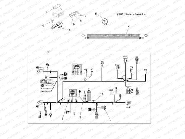 ELECTRICAL | ELECTRICAL, HARNESSES - A13MH50FF/FJ/FU (49ATVHARNESS12SP500F)