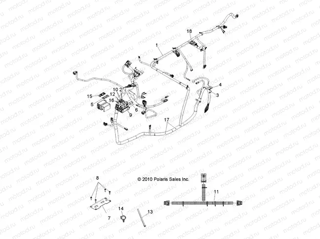 ELECTRICAL | ELECTRICAL, HARNESSES - R13WH90DG (49RGRHARNESS11DCREW)