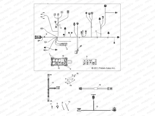 ELECTRICAL | ELECTRICAL, HARNESSES - R15RAA76AA/AJ (49RGRHARNESS126X6)