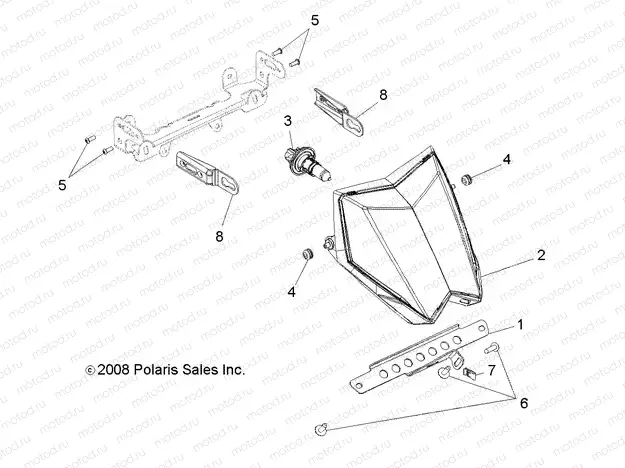 ELECTRICAL | ELECTRICAL, HEADLIGHT - A13NA32AA (49ATVHEADLIGHT10TBLZR)
