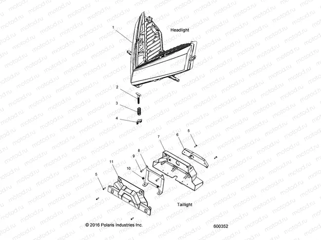 ELECTRICAL | ELECTRICAL, HEADLIGHT and TAILLIGHT - S20EEF6PSL/PEL (600352)
