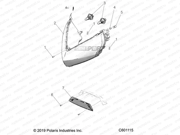 ELECTRICAL | ELECTRICAL, HEADLIGHT and TAILLIGHT - S23CBA5TSL (C601115)