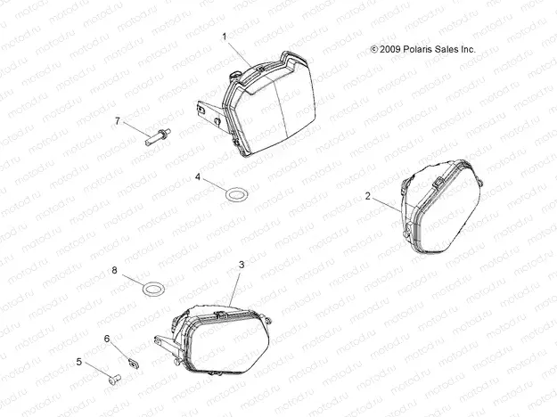 ELECTRICAL | ELECTRICAL, HEADLIGHTS - A15SHD57AC/E57AS/AM/L57AK (49ATVHEADLTASM10SPXP550)