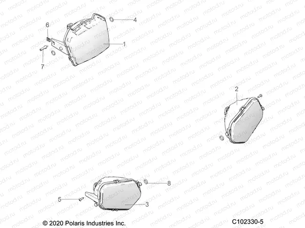 ELECTRICAL | ELECTRICAL, HEADLIGHTS - A21S6E57A1/3A1 (C102330-5)