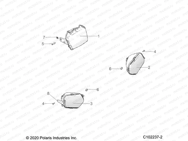 ELECTRICAL | ELECTRICAL, HEADLIGHTS - A21SDE57A4/B4 (C102237-2)