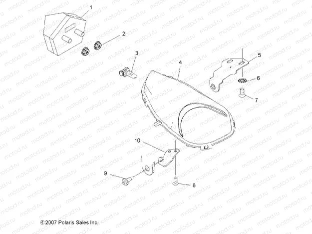 ELECTRICAL | ELECTRICAL, HEADLIGHTS and TAILLIGHTS and BULBS - A08GJ45AA (49ATVHEADLIGHT08OUT525S)