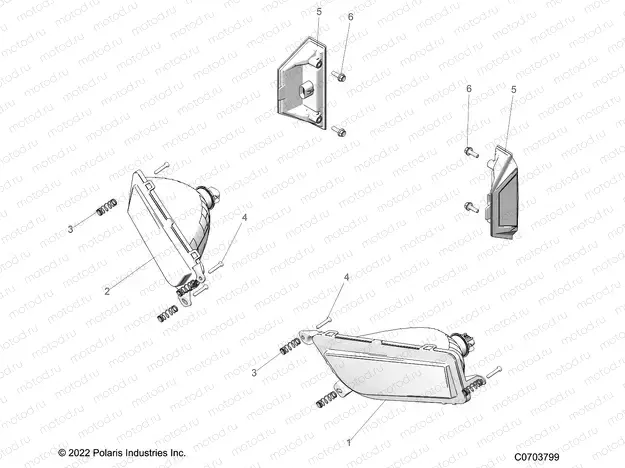 ELECTRICAL | ELECTRICAL, HEADLIGHTS AND TAILLIGHTS - G23GMP99A/99B (C0703799)