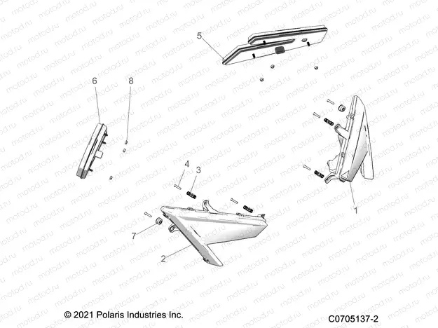 ELECTRICAL | ELECTRICAL, HEADLIGHTS AND TAILLIGHTS - Z23R4E92A/92B (C0705137-2)