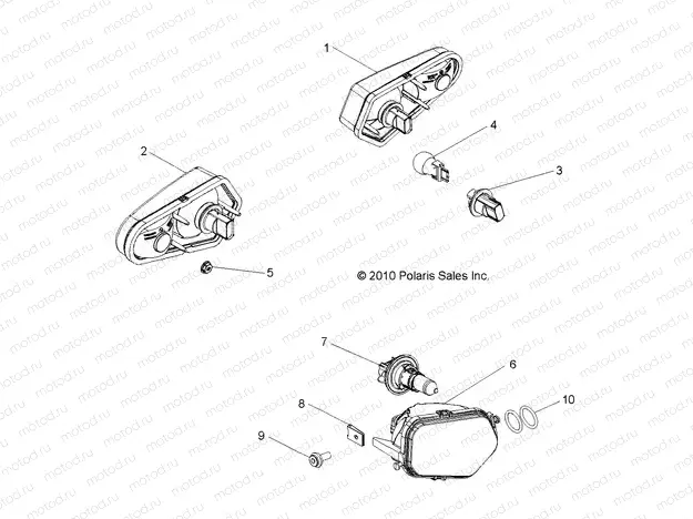 ELECTRICAL | ELECTRICAL, HEADLIGHTS, TAILLIGHTS and BULBS - R13XE76AD/EAI (49RGRTAILLAMPS11RZR)
