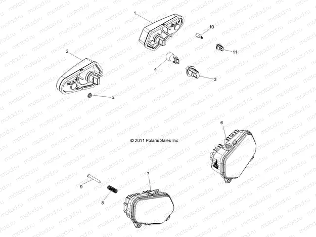 ELECTRICAL | ELECTRICAL, HEADLIGHTS, TAILLIGHTS and BULBS - R13XT9EFX (49RGRTAILLAMPS12RZRXPI)