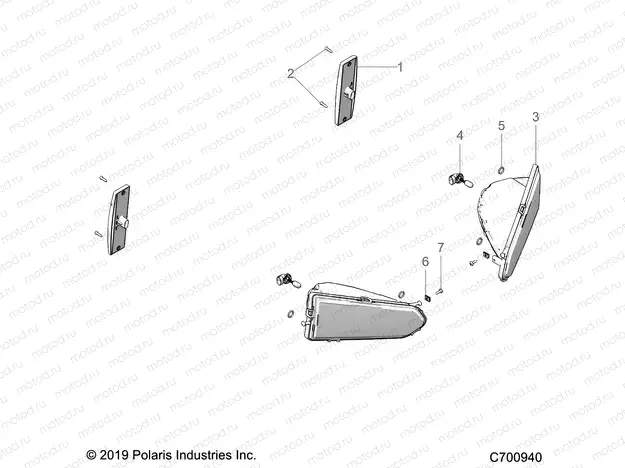 ELECTRICAL | ELECTRICAL, HEADLIGHTS, TAILLIGHTS and BULBS - R20M4A57L1 (C700940)