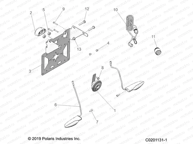 ELECTRICAL | ELECTRICAL, HORN and LICENSE PLATE LIGHT -   A20SET57C1/C2/F1