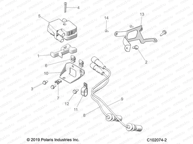 ELECTRICAL | ELECTRICAL, IGNITION COIL MOUNTING - A20SGE95AK (C102074-2)