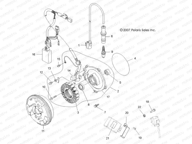 ELECTRICAL | ELECTRICAL, IGNITION SYSTEM - A09BA50FA (49ATVMAGNETO08SCRAM)