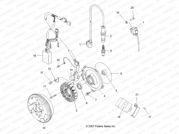 ELECTRICAL | ELECTRICAL, IGNITION SYSTEM - A10DH50AX/AZ (49ATVMAGNETO10SP500)