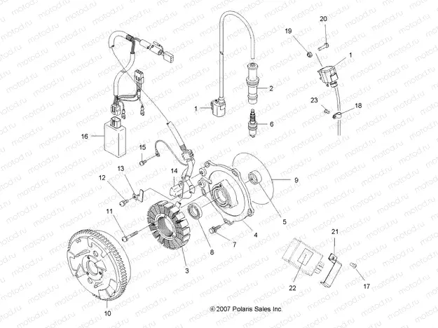 ELECTRICAL | ELECTRICAL, IGNITION SYSTEM - A11MH50FF (49ATVMAGNETO09SP500)