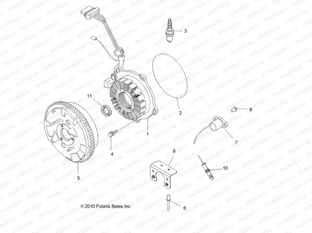 ELECTRICAL | ELECTRICAL, IGNITION SYSTEM - A11MN50ET (49ATVMAGNETO11SP500TR)