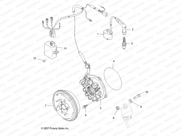 ELECTRICAL | ELECTRICAL, IGNITION SYSTEM - A11NA32AA (49ATVMAGNETO08TB)