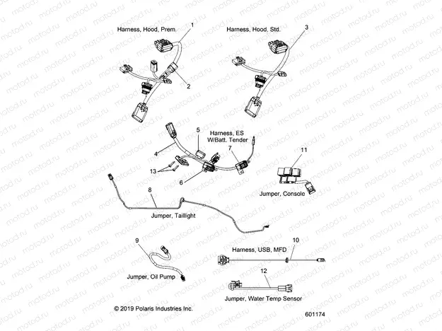 ELECTRICAL | ELECTRICAL, JUMPERS/WIRE HARNESS - S20EFS8RS/8RE ALL OPTIONS (601174)