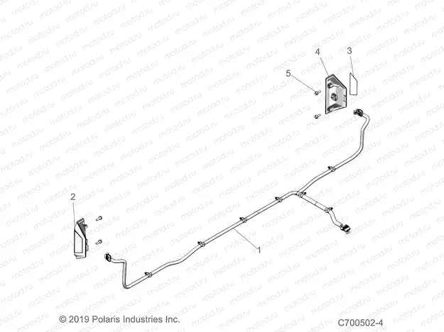 ELECTRICAL | ELECTRICAL, LIGHT, TAILLIGHT, BOX HARNESS - D21BBPD4B4 (C700502-4)