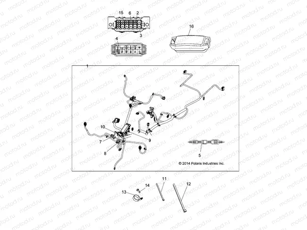 ELECTRICAL | ELECTRICAL, MAIN WIRE HARNESS - A15SJE57HI (49ATVHARNESS1570SPTR)