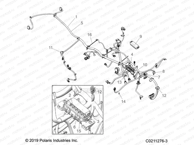 ELECTRICAL | ELECTRICAL, MAIN WIRE HARNESS - A20SEA50A1/A5/CA1/CA5 (C0211276-3)