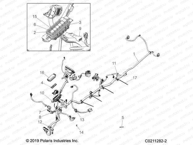 ELECTRICAL | ELECTRICAL, MAIN WIRE HARNESS - A20SEE57A1/A4/A7/A9/B1/B4/B7/B9 (C0211282-2)