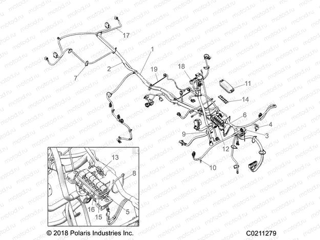ELECTRICAL | ELECTRICAL, MAIN WIRE HARNESS - A20SHD57A9 (C0211279)