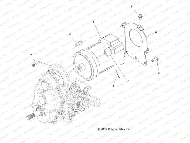 ELECTRICAL | ELECTRICAL, MOTOR, 48 VAC - R13RC08GA/GH/FA/FH (49LEVELECTMTR10SDW)