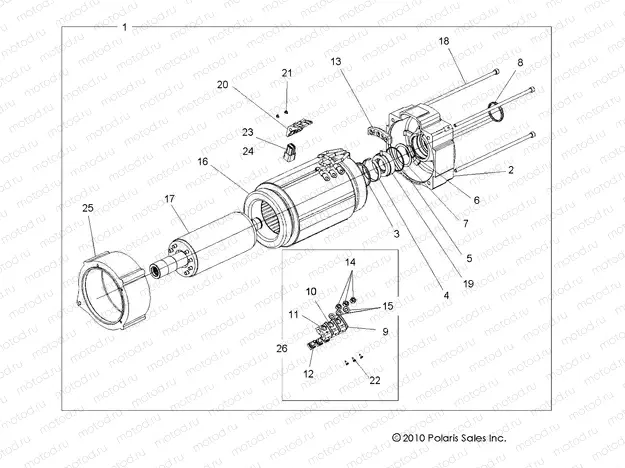ELECTRICAL | ELECTRICAL, MOTOR, INTERNALS - R13RC08GA/GH/FA/FH (49RGRELECTMTR11EV)