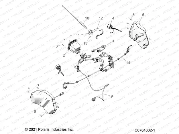 ELECTRICAL | ELECTRICAL, OPTION, AUDIO, FRONT - Z21R4F92AH/BH (C0704602-1)