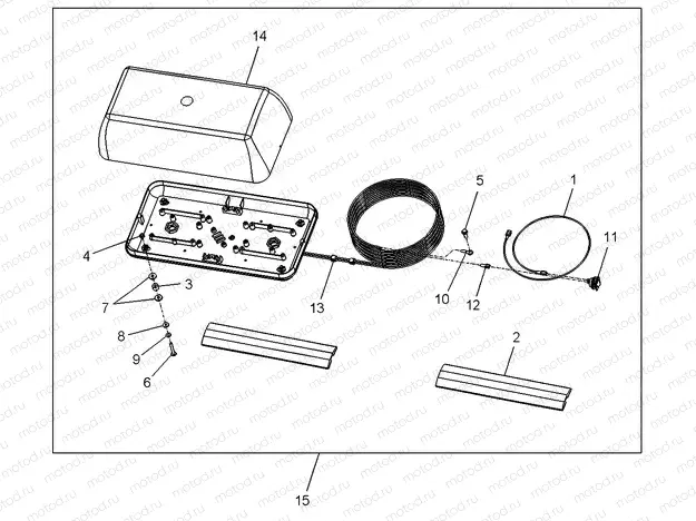 ELECTRICAL | ELECTRICAL, OPTIONS, LIGHTBAR, AERO DUAL HALOGEN, AMBER - e2/e4/e6/eS/eL/eLXD (49GEMOPTIONS11LIGHTBARE2)