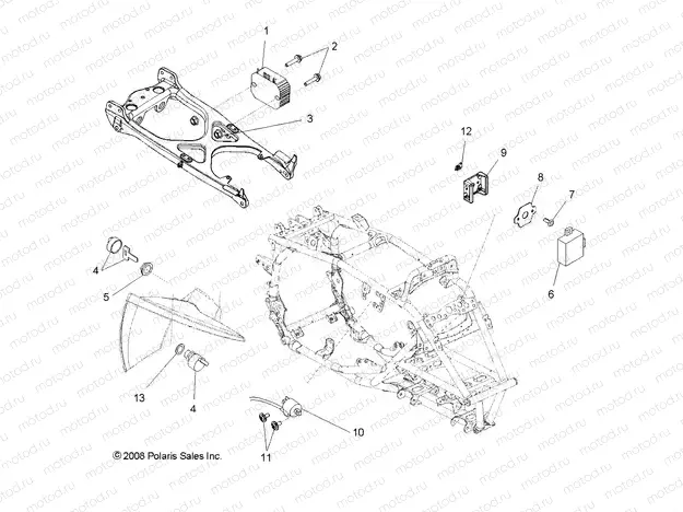 ELECTRICAL | ELECTRICAL, REGULATOR, CDI and COIL - A10GJ45AA (49ATVELECT10OUT525S)