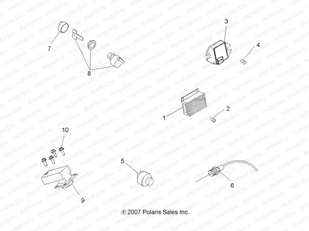 ELECTRICAL | ELECTRICAL, SWITCHES and SENSORS and CONTROL MODULES - A09BA50FA (49ATVELECT08SCRAM)