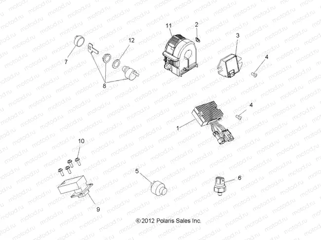 ELECTRICAL | ELECTRICAL, SWITCHES and SENSORS and CONTROL MODULES - A13EA32AA (49ATVELECT13BOSS)