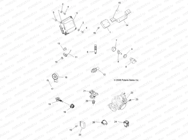ELECTRICAL | ELECTRICAL, SWITCHES and SENSORS and ECM - A09MN50ET (49ATVELECT09SP500TR)