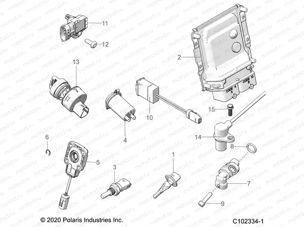 ELECTRICAL | ELECTRICAL, SWITCHES, ECU and CONTROL MODULES - A20SLZ95AE (C102334-1)